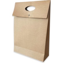 Die Grup Tr 10 Adet Çıtçıtlı El Geçme Kraft Hediye Zarfı, Büyük Boy, 175 gr Kraft, (33X46.5X12.5 Cm)