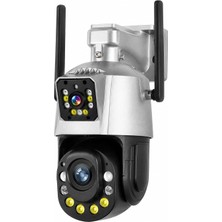 Die Grup Tr 4K 6mp Wifi Güvenlik Kamerası 36X Optik Zoom Çift Lens Gece Görüşlü Hareketli Alarmlı Motorize Odaklama Ptz Kamera