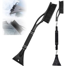 Die Grup Tr Süpürgeli Araç Buz Kazıyıcı – 60 Cm, 2'si 1 Arada Araç Temizleme Fırçası, Buz Kazıyıcı, Çırpma Teli, Otomobil Kar Fırçası, Kar Kazıyıcı ve Köpük Saplı Fırça, Otomobil, Kamyon ve Suv Için