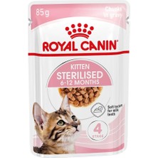 Die Grup Tr Kitten Sterilised Gravy Yavru Kedi Konservesi, 12X85 G