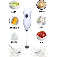 Die Grup Tr Mini El Mikseri, Pilli Süt Köpürtücü, Kahve Çırpıcı, Telli Blender, Cappuccino Mixer