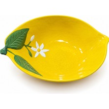 Easy Life Collection's  Porselen Limon Şeklinde Kase - 30 x 22 cm