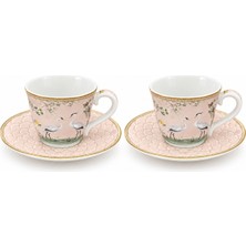 Easy Life Collection's  2’li Porselen Kahve Fincan Seti - 80 ml