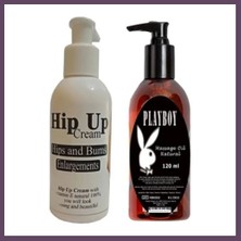 Bezos Hipup Hip Cream Kalça Vücut Kremi 120 Ml+Playboy Masaj Yağı 120 ml Bhs