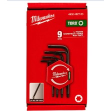 Milwaukee Kompakt Allen Torx Anahtar Set 9 Parça 4932492703