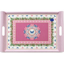 Easy Life Collection's  Spring Parade Kulplu Tepsi - 52 x 37 cm