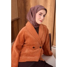 Silk Home Twill Ipek Eşarp Monokromatik Taba