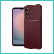 Ny Joy Samsung Galaxy A26 Uyumlu Kılıf Auto Focus Karbon Kapak - Bordo Nyjoybz