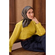Silk Home Twill Ipek Eşarp Vega Antrasit