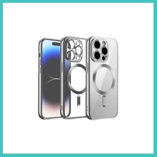 Ny Joy iPhone 12 Pro Uyumlu Kılıf Kross Magneticsafe Kapak - Titan Gri Nyjoybz