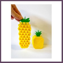Bezos 3D Baskı Ananas Fidget Oyuncak - Hareketli Duyusal Masa Oyuncağı, Stres Giderici Puzzle Fidget Bhs