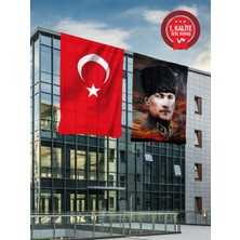  Türk Bayrağı + Atatürk Posteri  - 400X600 cm (2'li Set)