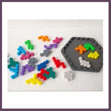 Bezos 3D Baskı Montessori Altıgen Puzzle - Eğitici Petek Zekâ ve Mantık Oyunu Bhs