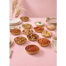 Nakkaşe Liva Gold Sunum, Çerezlik, Meze Tabağı 12 Adet.