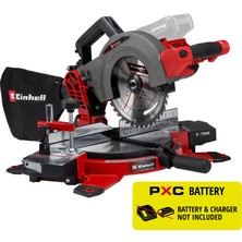 Einhell Akülü Gönye Testere TE-MS 18/210 Li-Solo 4300890 | PXC | 18 V | 60 x 120 mm kesme derinliği/genişliği | Ø 210 mm testere bıçağı | eğilebilir testere başlığı | lazer