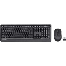 Bin1çeşit FG1010 Gri F mm 2.4g Kablosuz Klavye Mouse Set