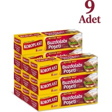 Koroplast Buzdolabı Poşeti Büyük Boy 20'li 30X45 cm x 9 Adet