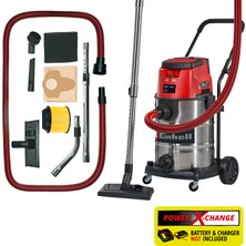 Einhell Akülü Islak/Kuru Süpürge TE-VC 36/30 Li S-Solo 2347140 | PXC | 36 V | 30 litre hazne | 150 mbar | 2 emiş modu | 2,5 m emiş hortumu | filtre & nozullar dahil | akü hariç