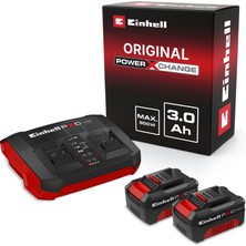Einhell 18V 2x3,0 Ah PXC Twincharger Kit & Akü & Şarj Cihazı