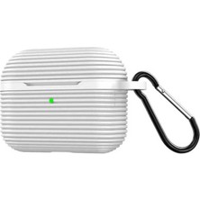 Birsence Airpods Pro 3 (3.nesil) Raven Silikon Kılıf - Beyaz