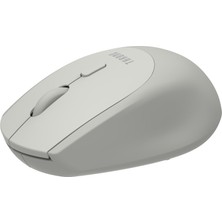 Throne Nebula Air Pixart PAW3065 Sensör Çift Modlu Kablosuz Sessiz Mouse – Bluetooth & 2.4ghz Dual Mode, , Esnek Silikon Gövde, Silent Click (Sessiz Tıklama), Pc/mac/tablet Uyumlu (Gri)