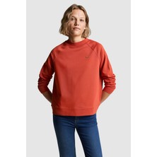 U.S. Polo Assn. Kadın Kiremit Basic Sweatshirt 50328980-VR206
