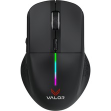 Valor Type-S M1 Dual Mode 12.000 Dpı Kablosuz Gaming Mouse – 2.4ghz Kablosuz & Type-C Bağlantı, Chromatic Rgb Aydınlatmalı Ergonomik Oyuncu Faresi (Siyah)