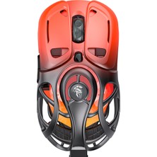 Throne Phantom Core Pixart PAW3215 12.000 Dpı Rgb Tri-Mode Kablosuz Gaming Mouse – Bluetooth, 2.4ghz & Type-C Kablolu, Ultra Hafif Oyuncu Faresi (Red Moon)
