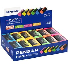 Pensan Neon 1.sınıf Polimer Silgi 24 Adet