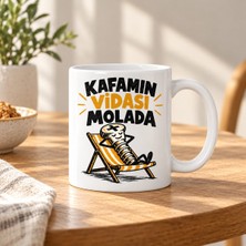 Ulu Pazarlama Kafa Tamiri Tasarımlı Porselen Kupa - Model 768