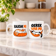 Ulu Pazarlama Iki Tembel 2'li Porselen Kupa Seti - Model 794