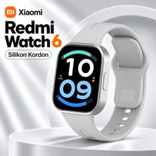 Yesnice Xiaomi Redmi Watch 6 Uyumlu Silikon Saat Kordonu Klasik Tasarım Yumuşak ve Esnek Kayış