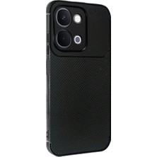 Str Store Vivo Y31D Auto Focus Karbon Kapak - Siyah