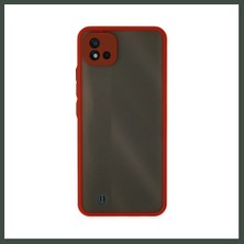 Bezos Realme C11 2021 Uyumlu Kılıf Montreal Silikon Kapak - Kırmızı Nhr