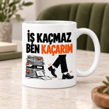 Ulu Pazarlama Iş Beklesin Tasarımlı Porselen Kupa - Model 766