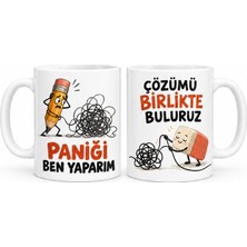 Trendexa Panik Masası 2'li Porselen Kupa Seti - Model 793 Mac