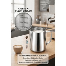 Elegancev Paslanmaz Çelik Ölçü Kabı - Beher - SÜTLÜK-600 ml