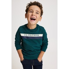 U.S. Polo Assn. Erkek Çocuk Yeşil Basic Sweatshirt 50333364-VR060