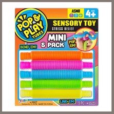 Bezos Pop & Play Tubes Duyusal Stres Oyuncağı Nessiworld 5'li Rns