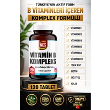 Ncs Vitamin B Komplex 120 Tablet B Vitaminleri İnositol Kolin Folik Asit