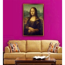 Giyense Tablo Leonardo Da Vinci Mona Lisa Klasik Sanat Eseri Kanvas Tablo