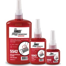 Force 5542 Sıvı Yapıştırıcı Boru Sızdırmazlık 250 ml Yüksek Isıya Dayanıklı Metal Uygulama İçin