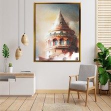 Giyense Tablo Galata Kulesi Suluboya Mimari Istanbul Manzarası Kanvas Tablo