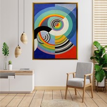 Giyense Tablo Rengarenk Dairesel Halkalar Geometrik Soyut Sanat Kanvas Tablo