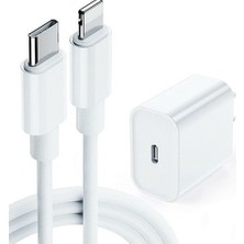 Bydiz Apple iPhone 11-12-13 - 14 Pro Pro Max Uyumlu Hızlı Şarj Aleti 20W Şarj Adaptörü Cihazı ve Kablo Set