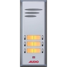 Audio ET004845E04 Basic Serisi 4 Butonlu Çift Sıra Zil Paneli (Et 004845, Et Sistem)