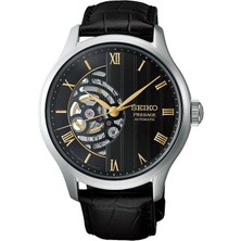 Seiko HCB008J1 Otomatik Deri Siyah Safir 42 mm Erkek Kol Saati