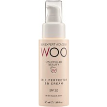 Mythriva Woo Skin Expert Academy Perfector Cilt Kusursuzlaştıcı & Ton Eşitleyici Kapatıcı Etkili Spf 30 Uva-Uvb Güneş Korumalı Bb Yüz Kremi 50ML Tüm Ciltler Için