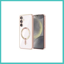 Ny Joy Samsung Galaxy S24 Uyumlu Kılıf Kross Magneticsafe Kapak - Rose Nyjoybz