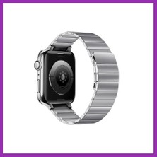 Salmore Watch 38MM Uyumlu KR404 Huks Kordon - Gümüş Bty